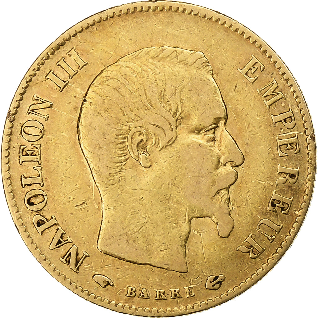 France, Napoléon III, 10 Francs, 1859, Paris, Or, TB+, Gadoury:1014, KM:784.3