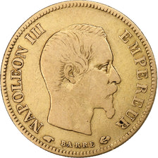 France, Napoléon III, 10 Francs, 1856, Paris, Or, TB+, Gadoury:1014, KM:784.3