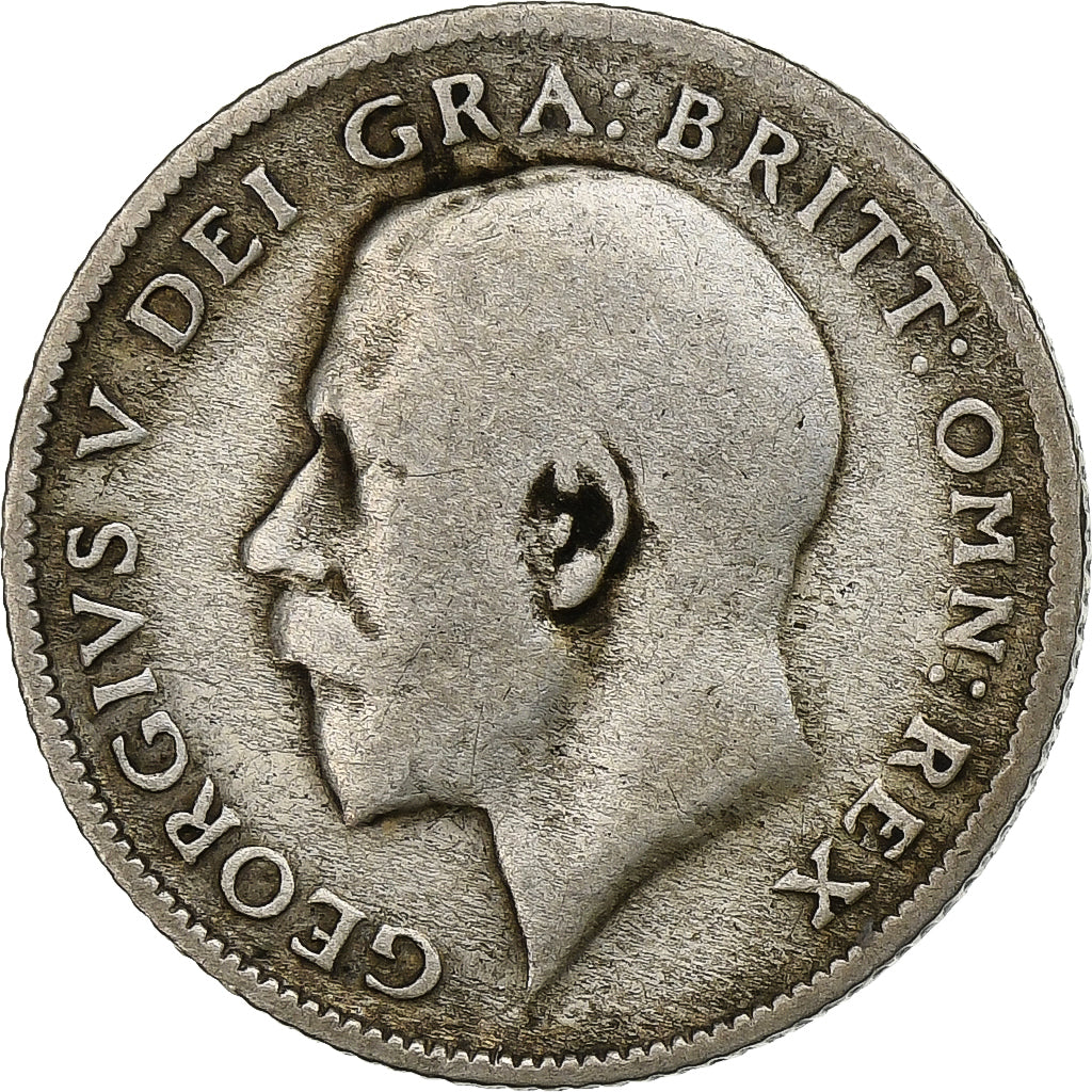 Gran Bretagna, George V, 6 Pence, 1920, Argento, MB+, KM:815