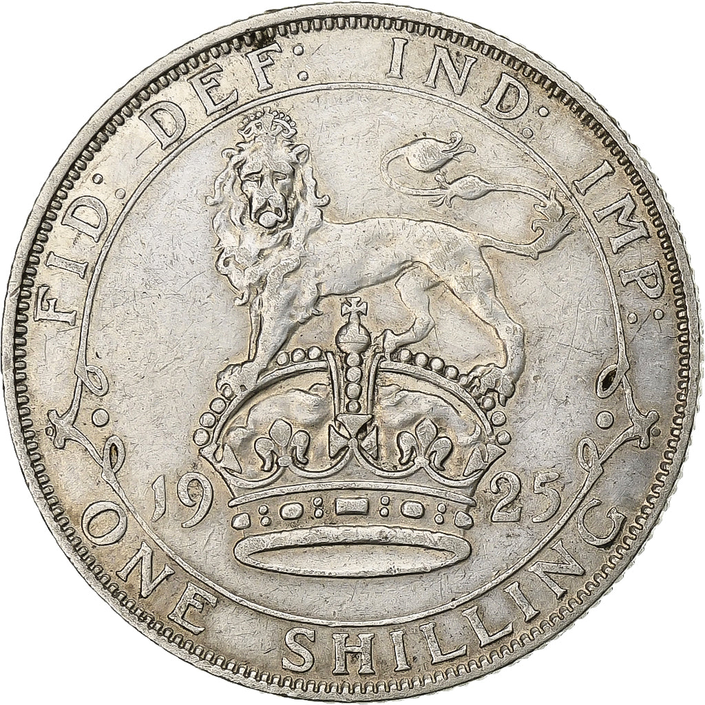 Great Britain, George V, Shilling, 1925, Silver, EF(40-45), KM:816a