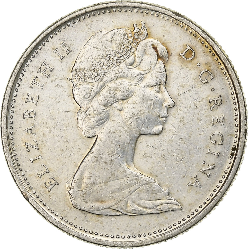 Canada, Élisabeth II, 25 Cents, 1968, Royal Canadian Mint, Argent, TTB, KM:62a