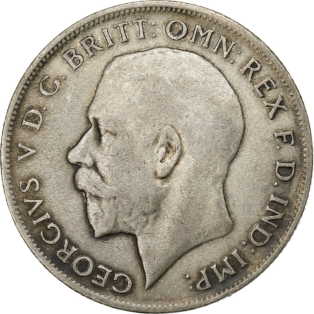 Great Britain, George V, Florin, Two Shillings, 1921, Silver, EF(40-45), KM:817a