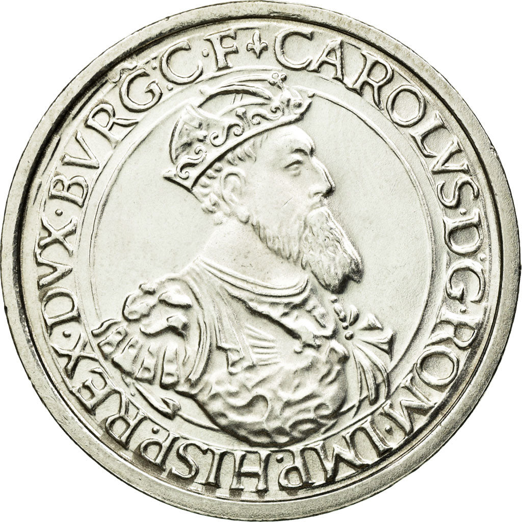 Coin, Belgium, 5 Ecu, 1987, Brussels, MS(60-62), Silver, KM:166