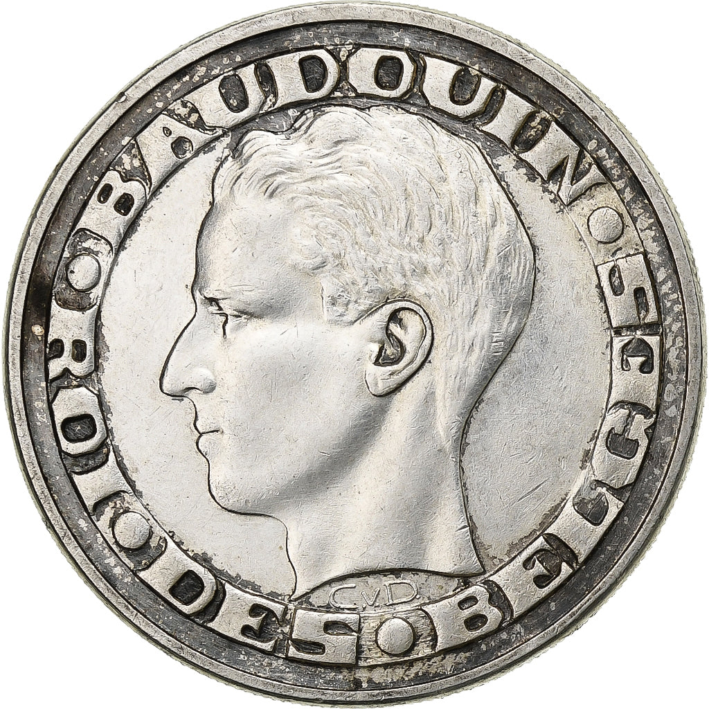 Belgium, Baudouin I, 50 Francs, 50 Frank, 1958, Silver, AU(55-58), KM:150.1