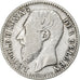 Bélgica, Leopold II, Franc, 1887, Prata, VF(30-35), KM:29.1
