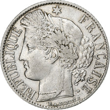 France, Franc, Cérès, 1888, Paris, Silver, AU(50-53), Gadoury:465a, KM:822.1