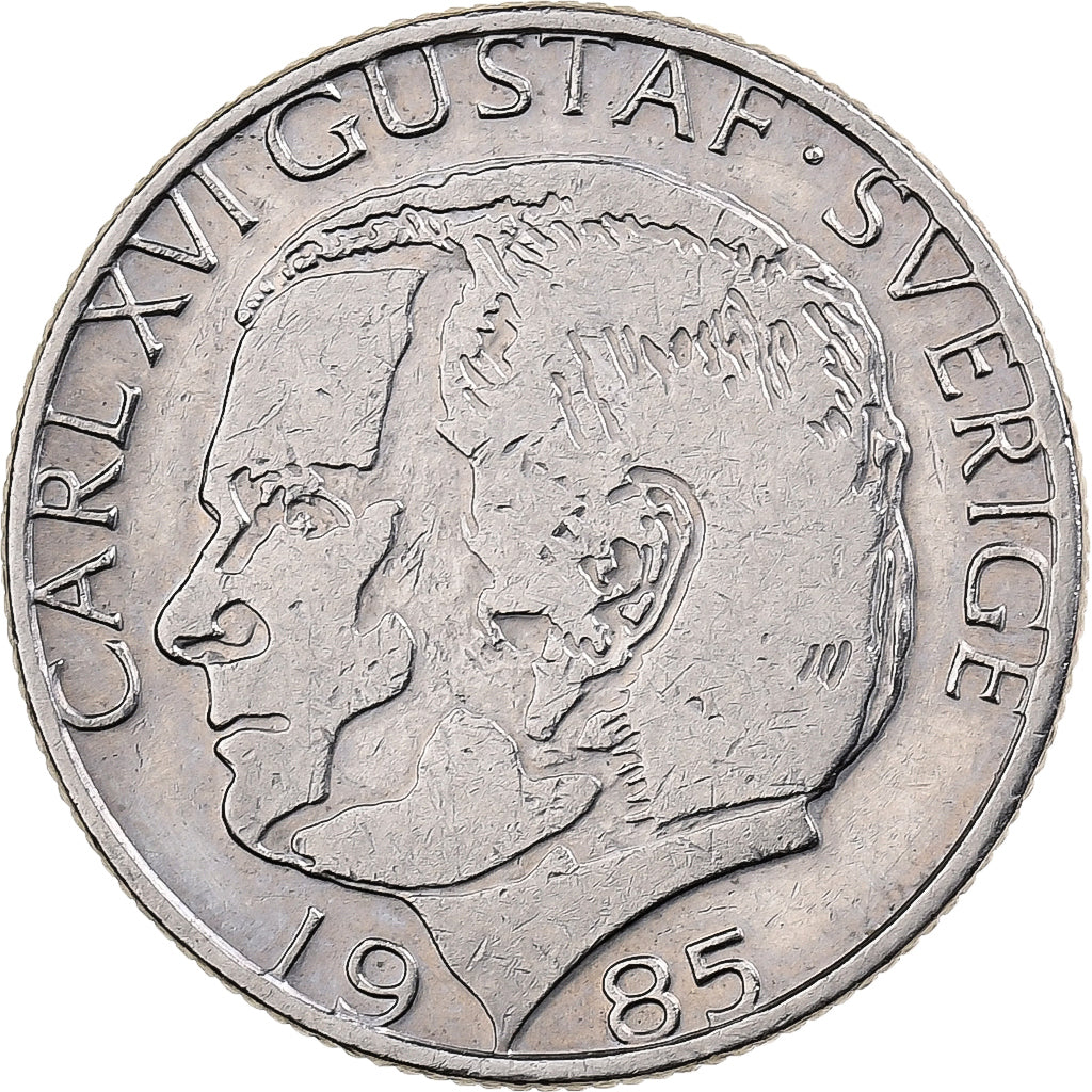 Suède, Carl XVI Gustaf, Krona, 1985, Cupro-nickel, TTB+, KM:852a