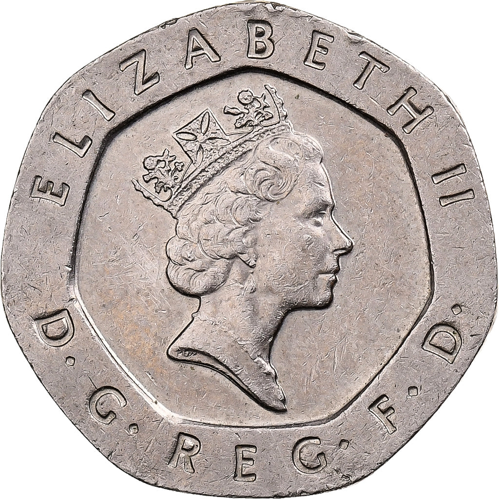 Wielka Brytania, Elizabeth II, 20 Pence, 1997, Miedź-Nikiel, EF(40-45), KM:939