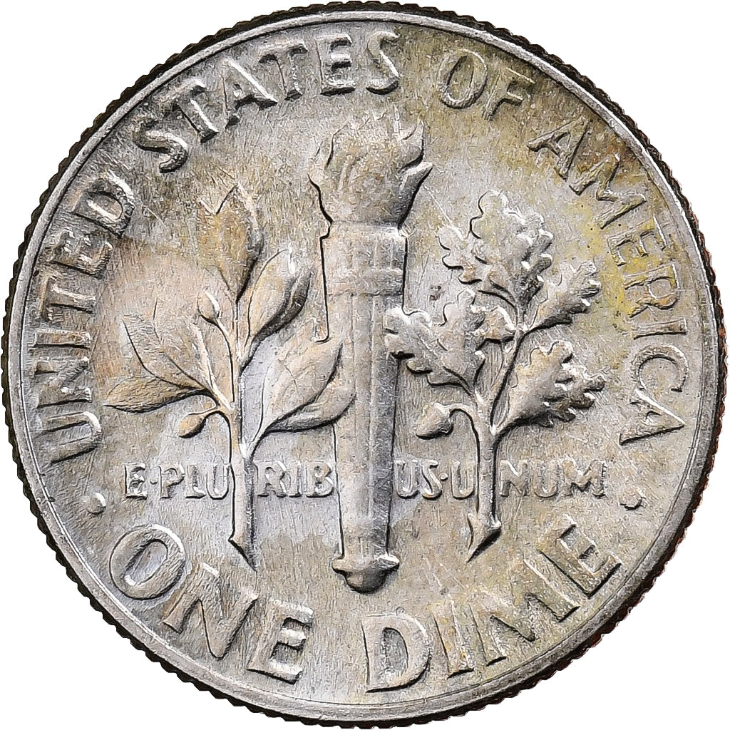 USA, Dime, Roosevelt, 1968, U.S. Mint, Miedź-Nikiel powlekany miedzią