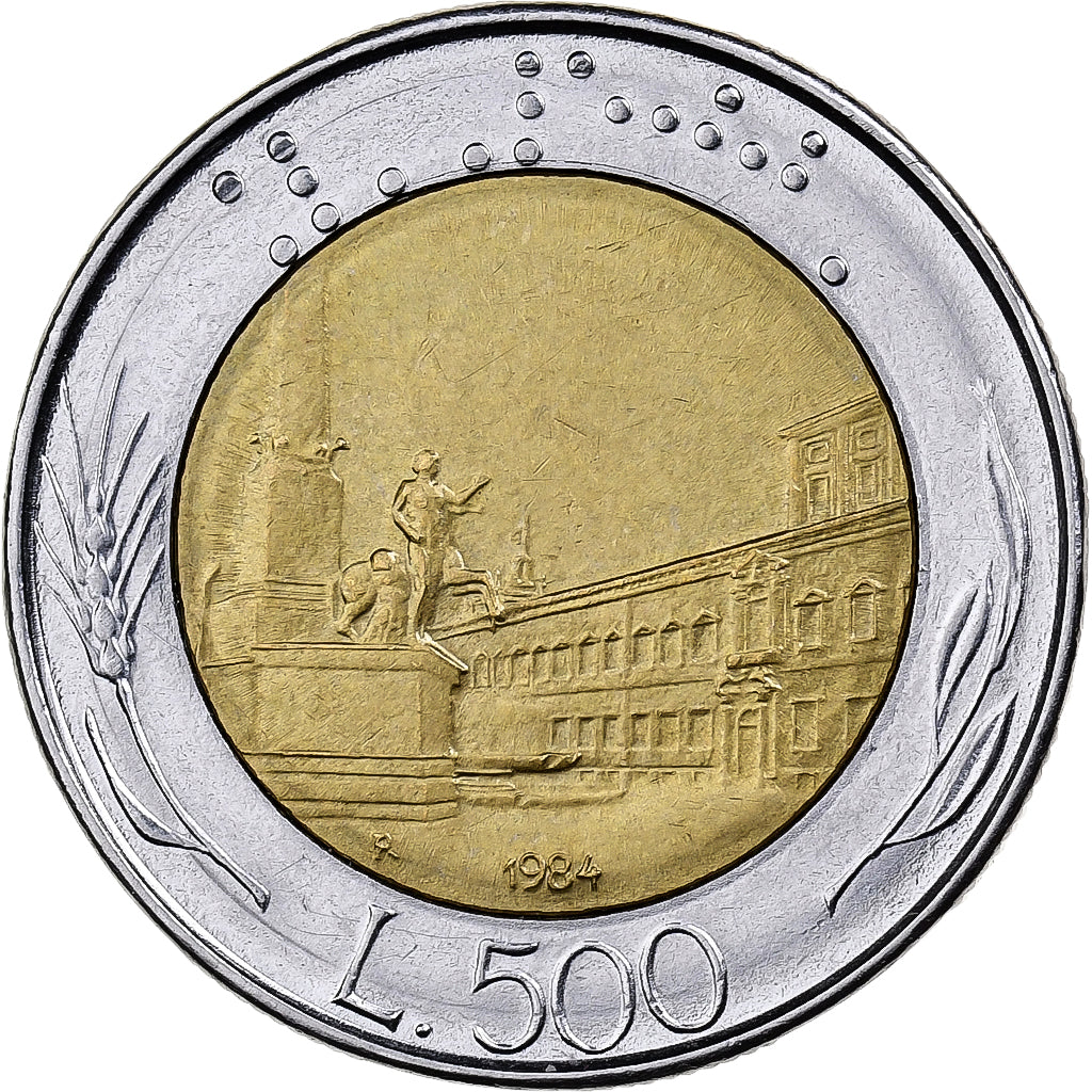 Italien, 500 Lire, 1984, Rome, Bi-Metallic, VZ, KM:111