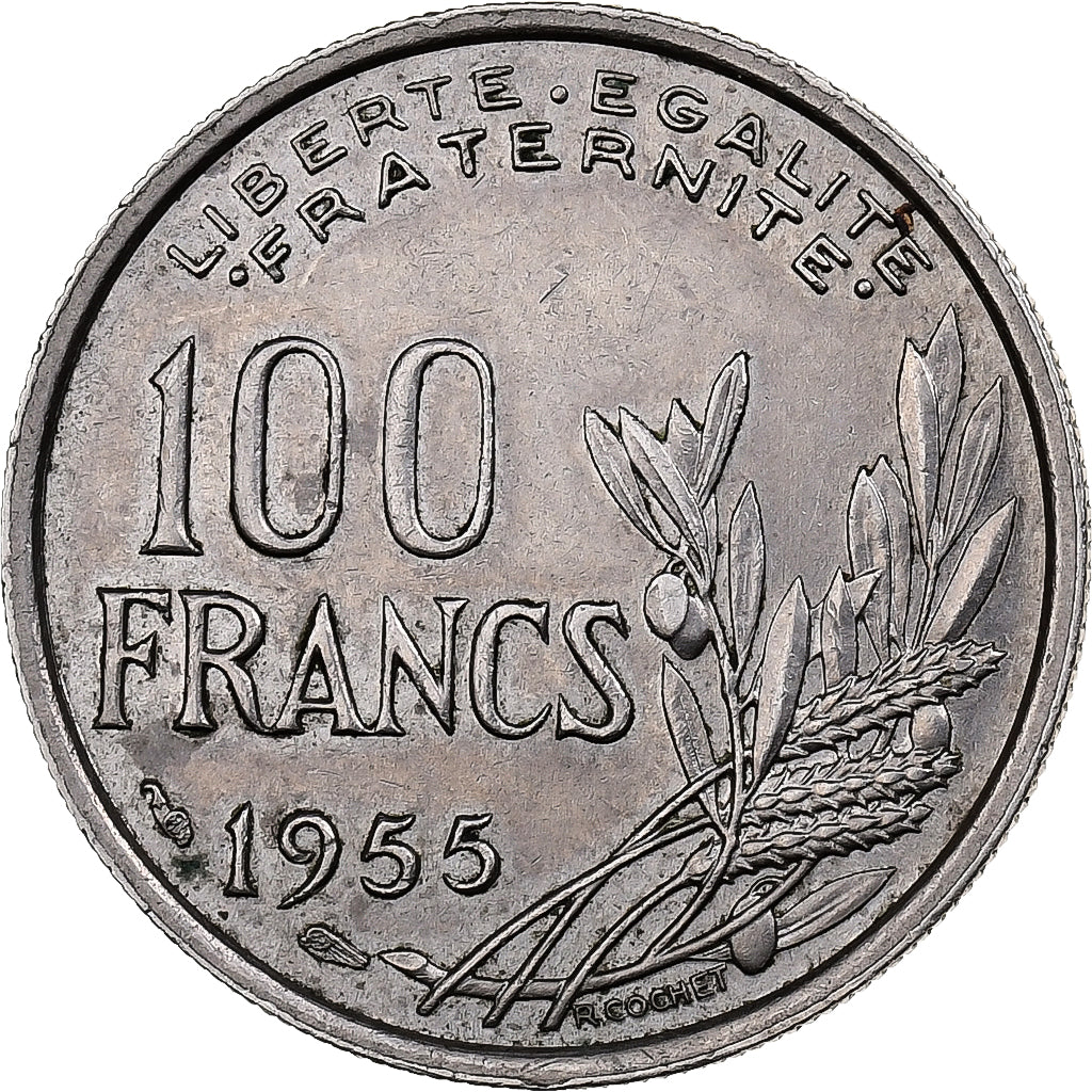 Frankreich, 100 Francs, Cochet, 1955, Paris, Kupfer-Nickel, VZ, Gadoury:897