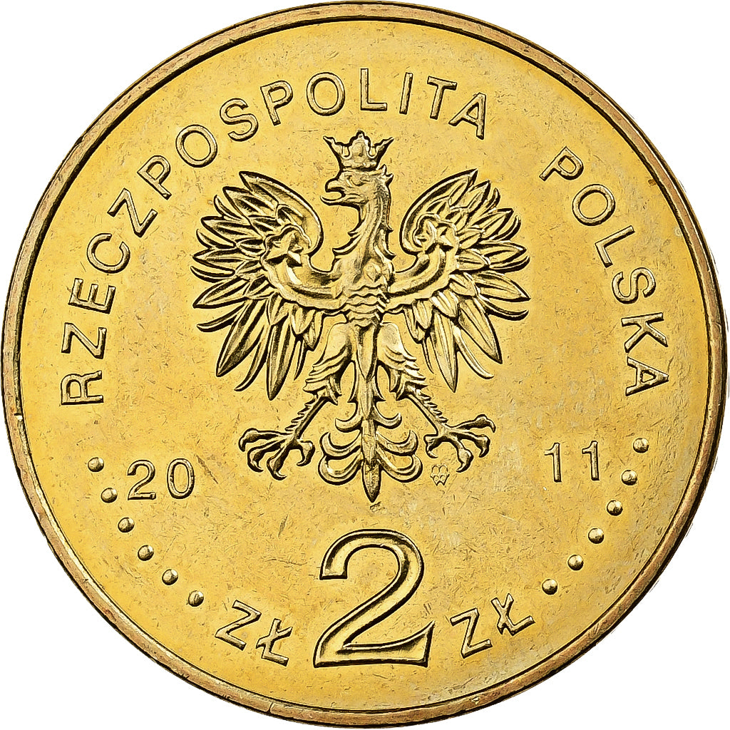 Polen, 2 Zlote, 2011, Warsaw, Messing, VZ, KM:772