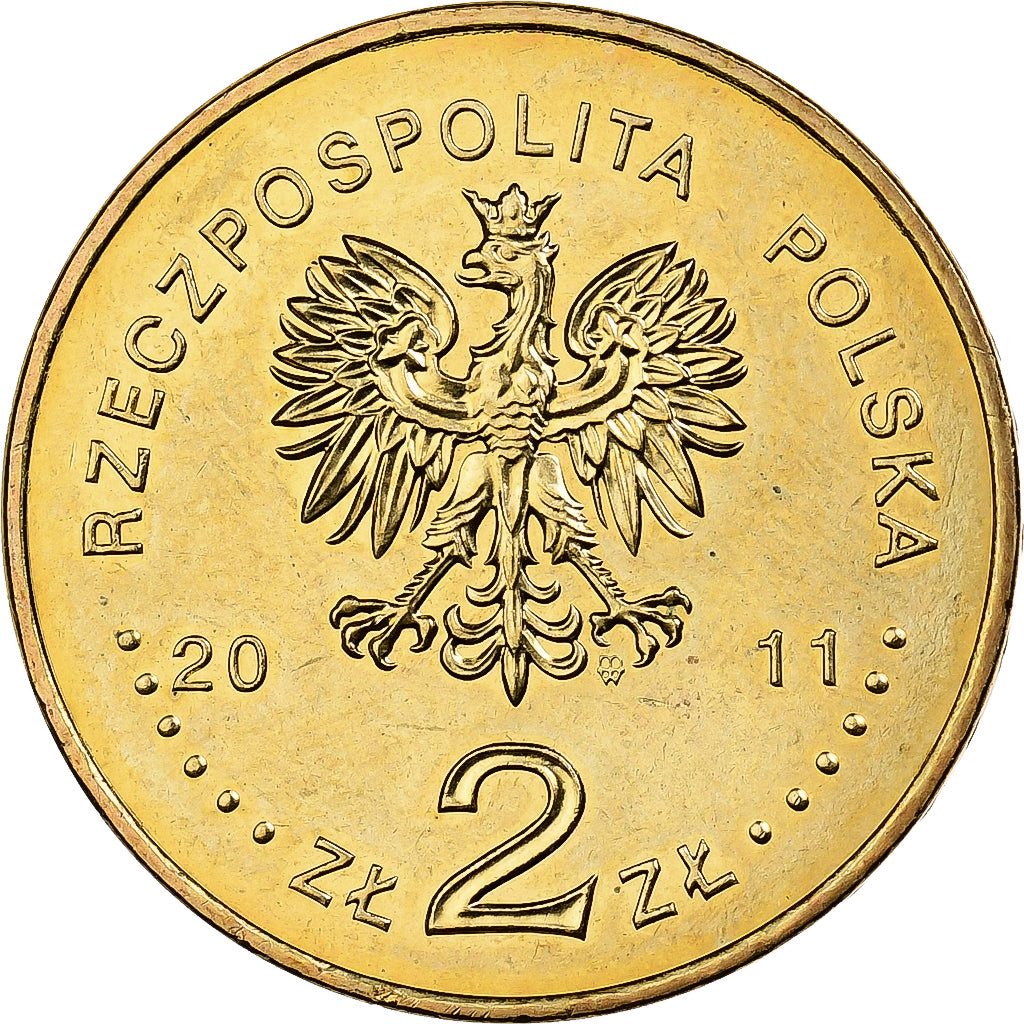 Pologne, 2 Zlote, 2011, Warsaw, Laiton, SUP, KM:772