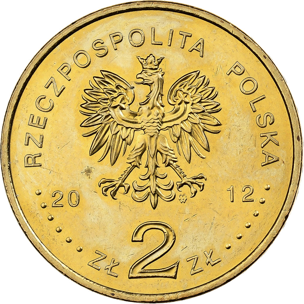 Pologne, 2 Zlote, 2012, Warsaw, Laiton, SUP, KM:837
