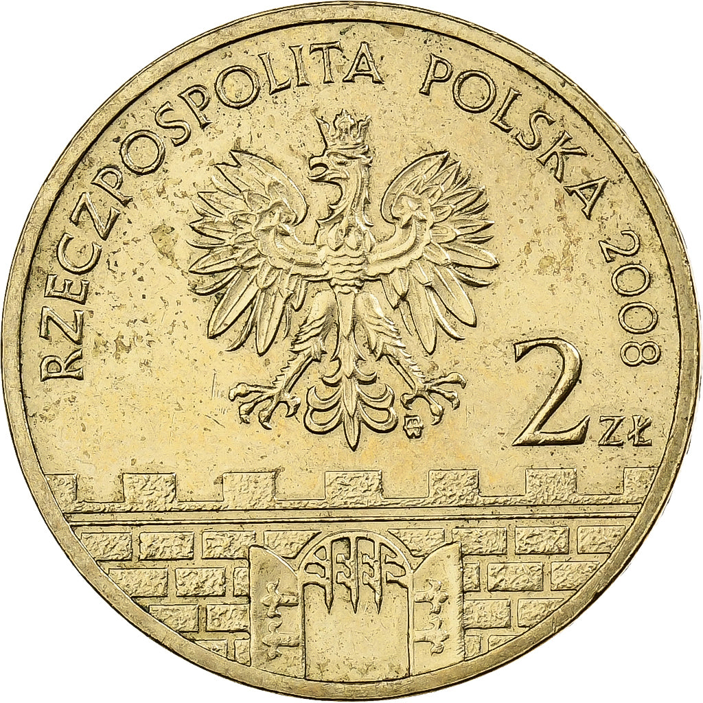 Polen, 2 Zlote, 2008, Warsaw, Tin, PR, KM:630