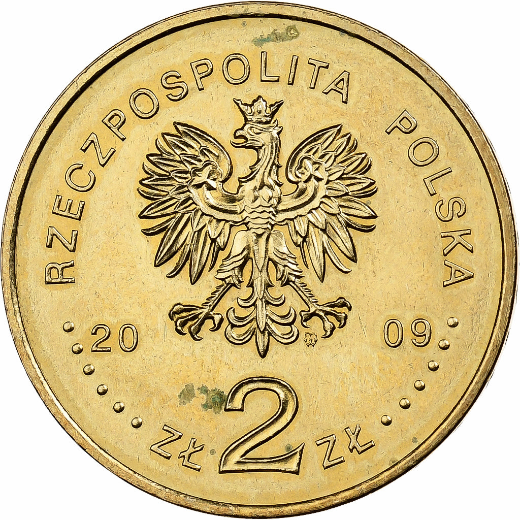 Polen, 2 Zlote, 2009, Warsaw, Tin, PR, KM:680