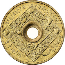 Poland, 2 Zlote, 2003, Warsaw, Brass, AU(55-58), KM:446