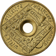 Poland, 2 Zlote, 2003, Warsaw, Brass, AU(55-58), KM:446