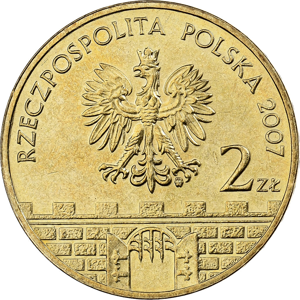 Polen, 2 Zlote, 2007, Warsaw, Tin, PR, KM:618