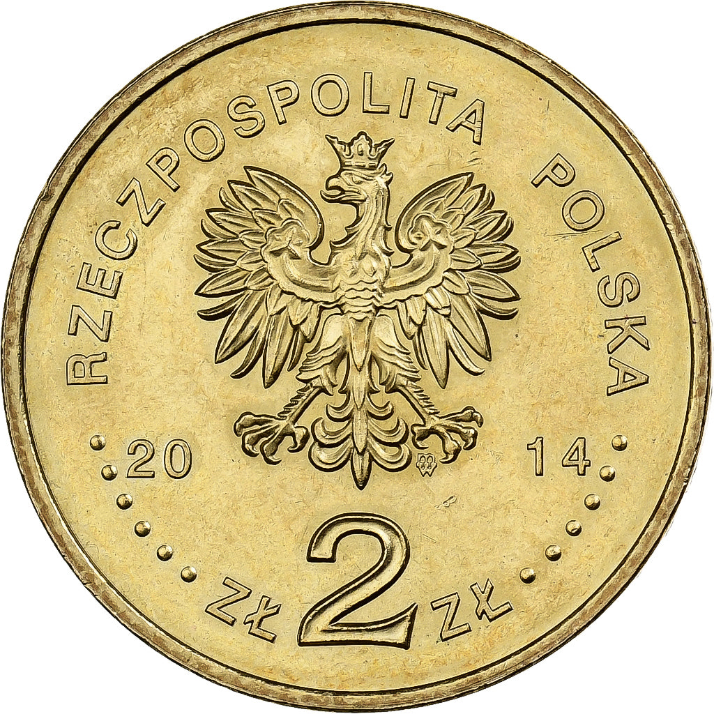 Polen, 2 Zlote, 2014, Warsaw, Tin, PR, KM:919