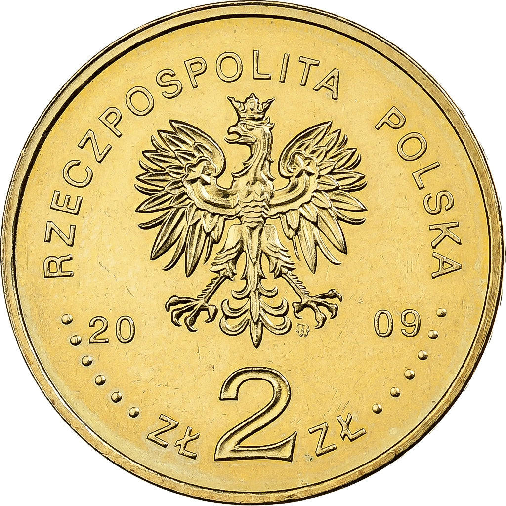 Polen, 2 Zlote, 2009, Warsaw, Tin, PR, KM:692