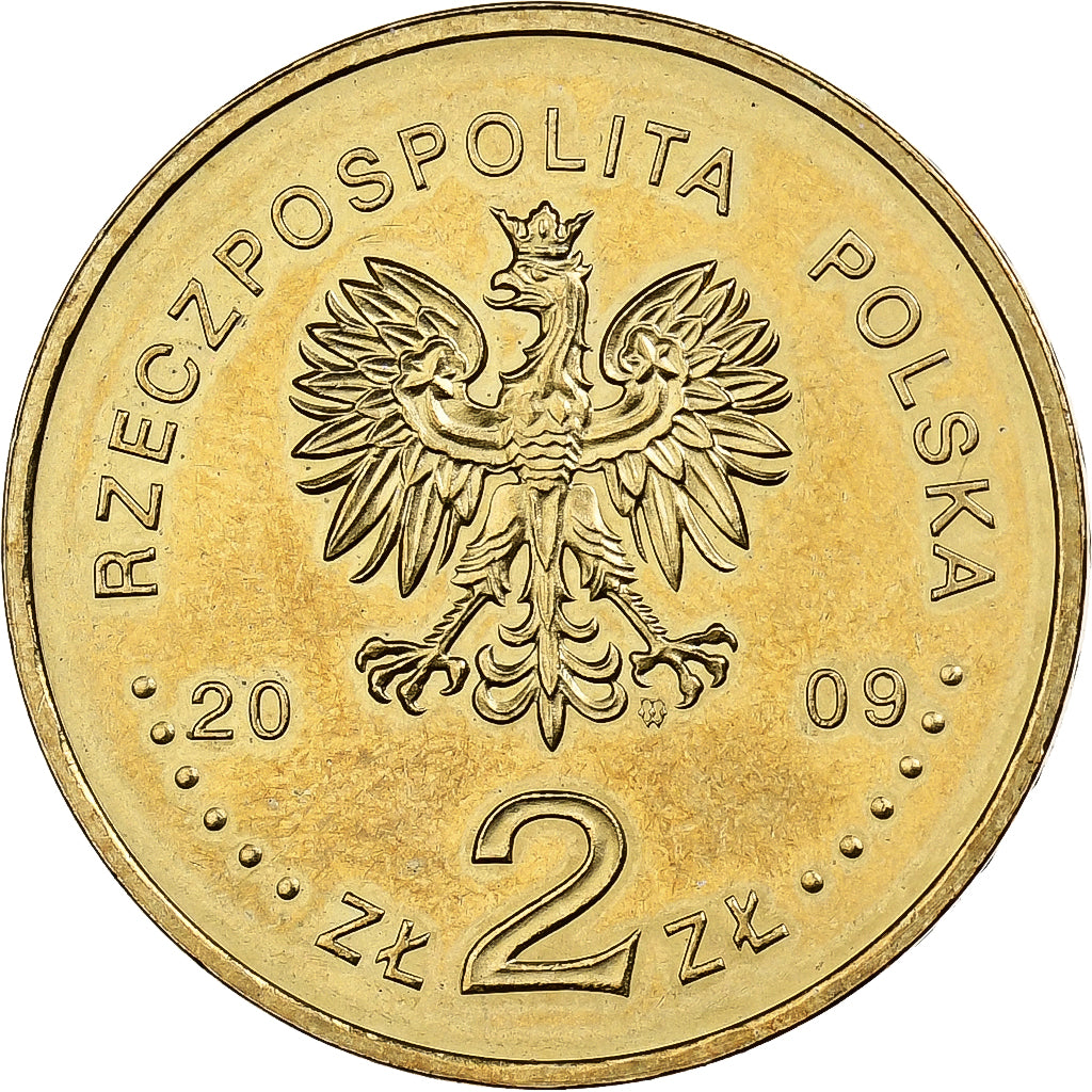 Polen, 2 Zlote, 2009, Warsaw, Tin, PR, KM:687