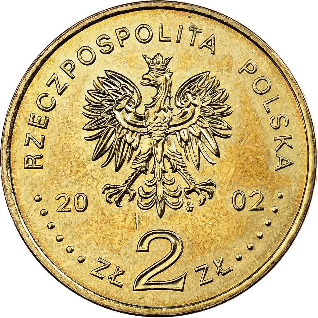 Polen, 2 Zlote, 2002, Warsaw, Tin, PR, KM:433