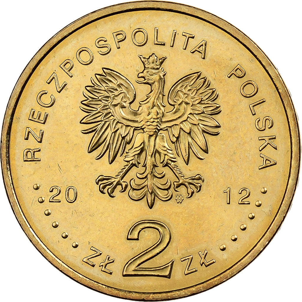 Polen, 2 Zlote, 2012, Warsaw, Tin, PR, KM:823
