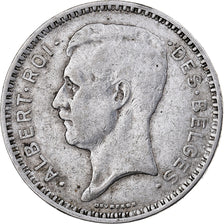 Belgium, Albert I, 20 Francs, 20 Frank, 1934, Silver, EF(40-45), KM:103.1
