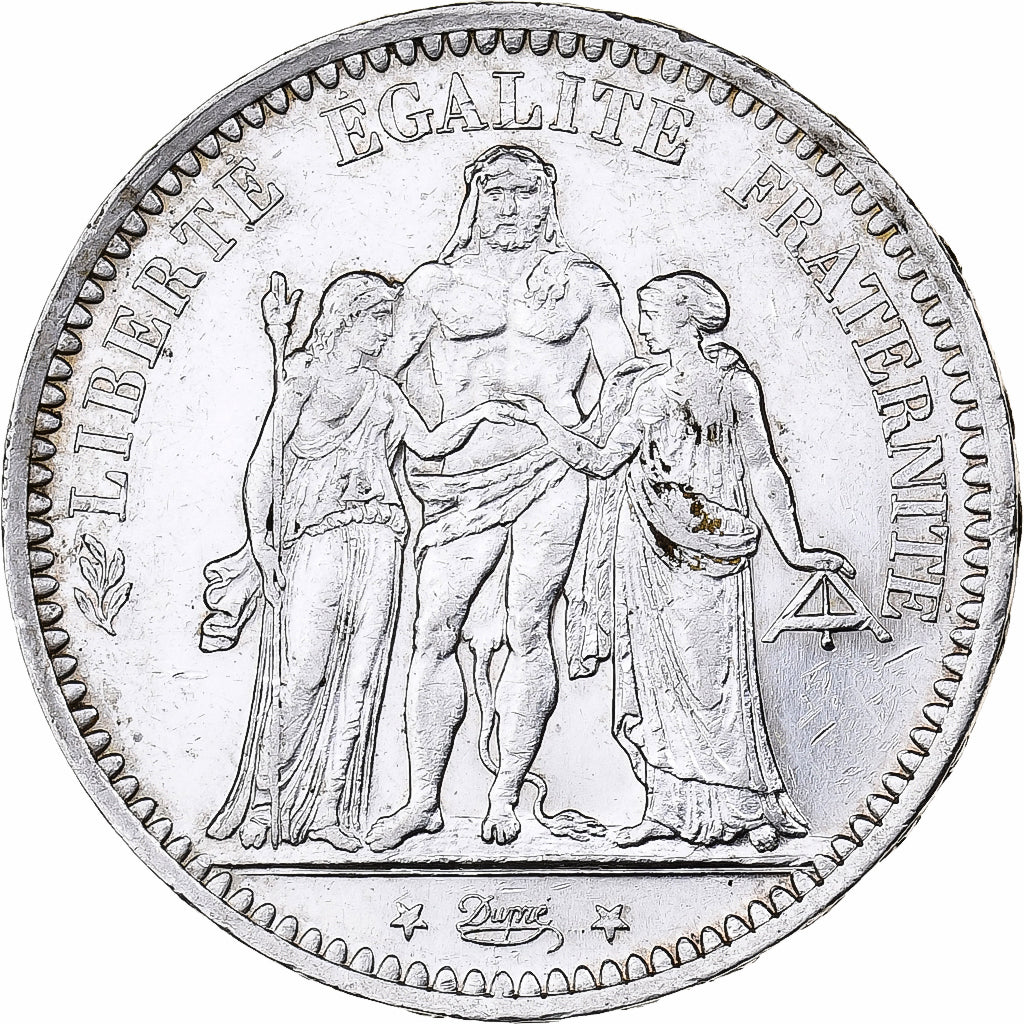 France, 5 Francs, Hercule, 1873, Paris, Silver, AU(55-58), Gadoury:745a