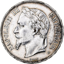 France, Napoleon III, 5 Francs, 1868, Strasbourg, Silver, EF(40-45)
