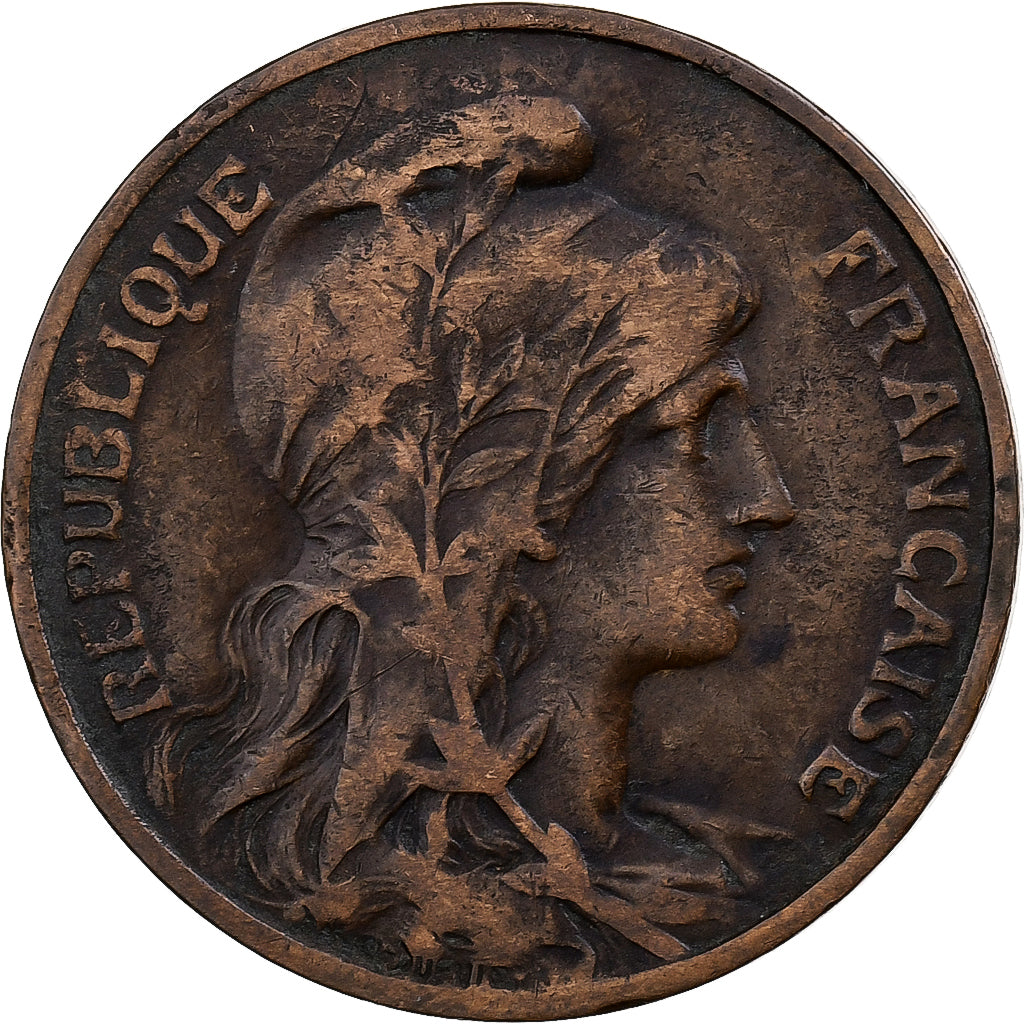 Francja, 10 Centimes, Dupuis, 1899, Paris, Brązowy, VF(20-25), Gadoury:277