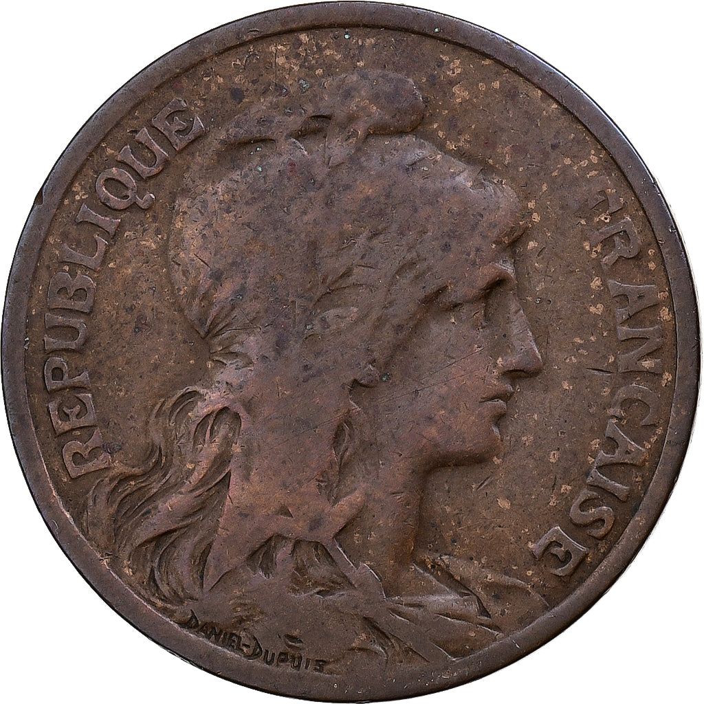 Frankreich, 10 Centimes, Dupuis, 1898, Paris, Bronze, S, Gadoury:277, KM:843