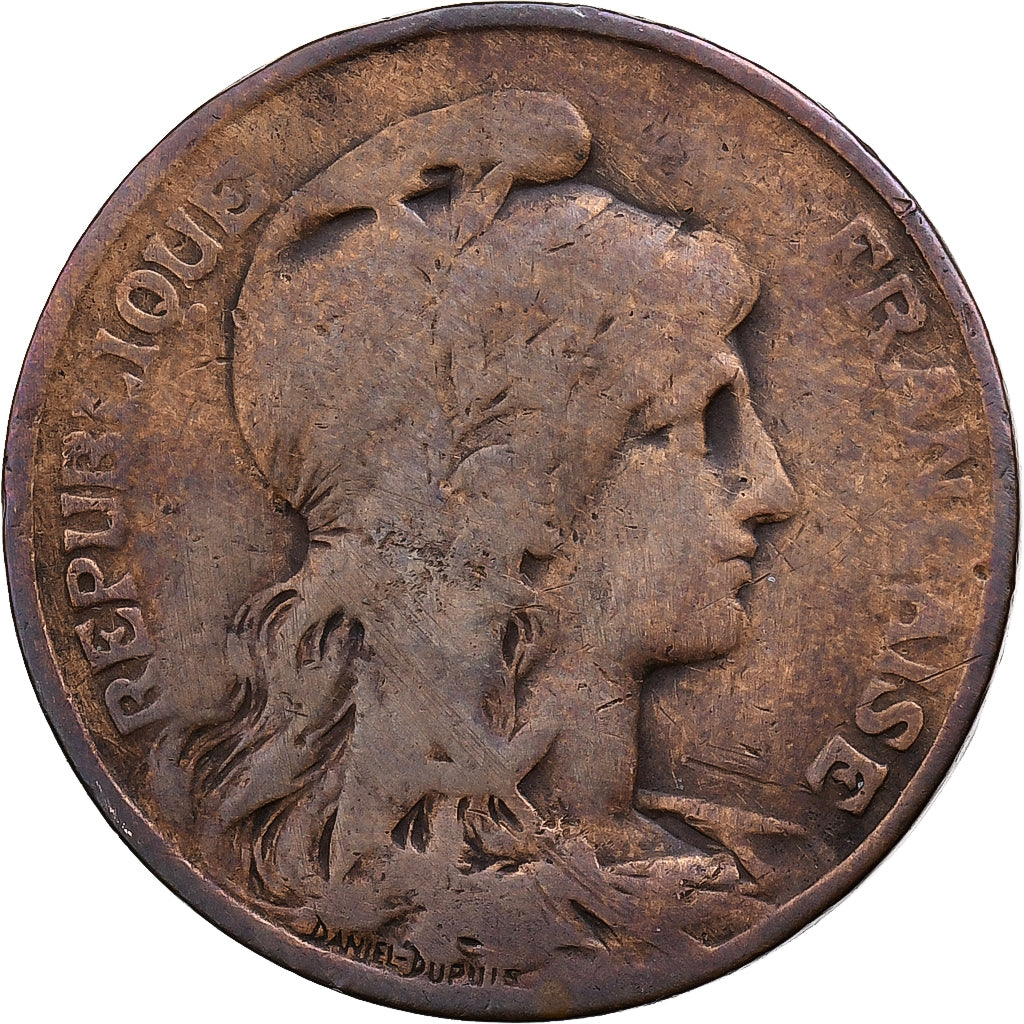 France, 10 Centimes, Dupuis, 1904, Paris, Bronze, TB, Gadoury:277, KM:843