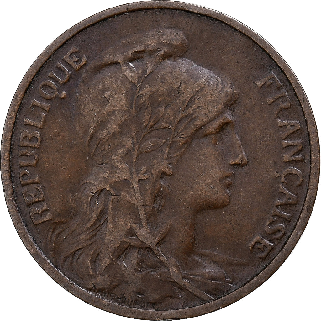 Francja, 5 Centimes, Dupuis, 1911, Paris, Brązowy, EF(40-45), Gadoury:165