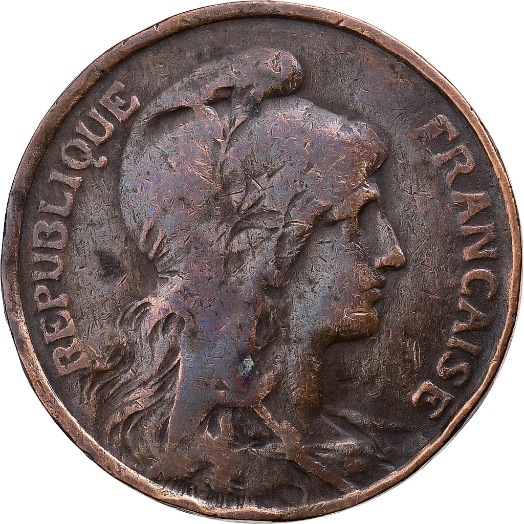 França, 5 Centimes, Dupuis, 1912, Paris, Bronze, EF(40-45), Gadoury:165, KM:842