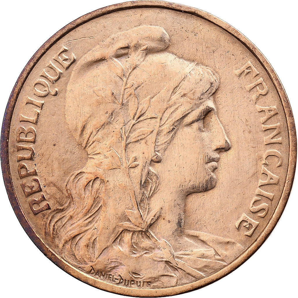 Francja, 5 Centimes, Dupuis, 1912, Paris, Brązowy, AU(50-53), Gadoury:165