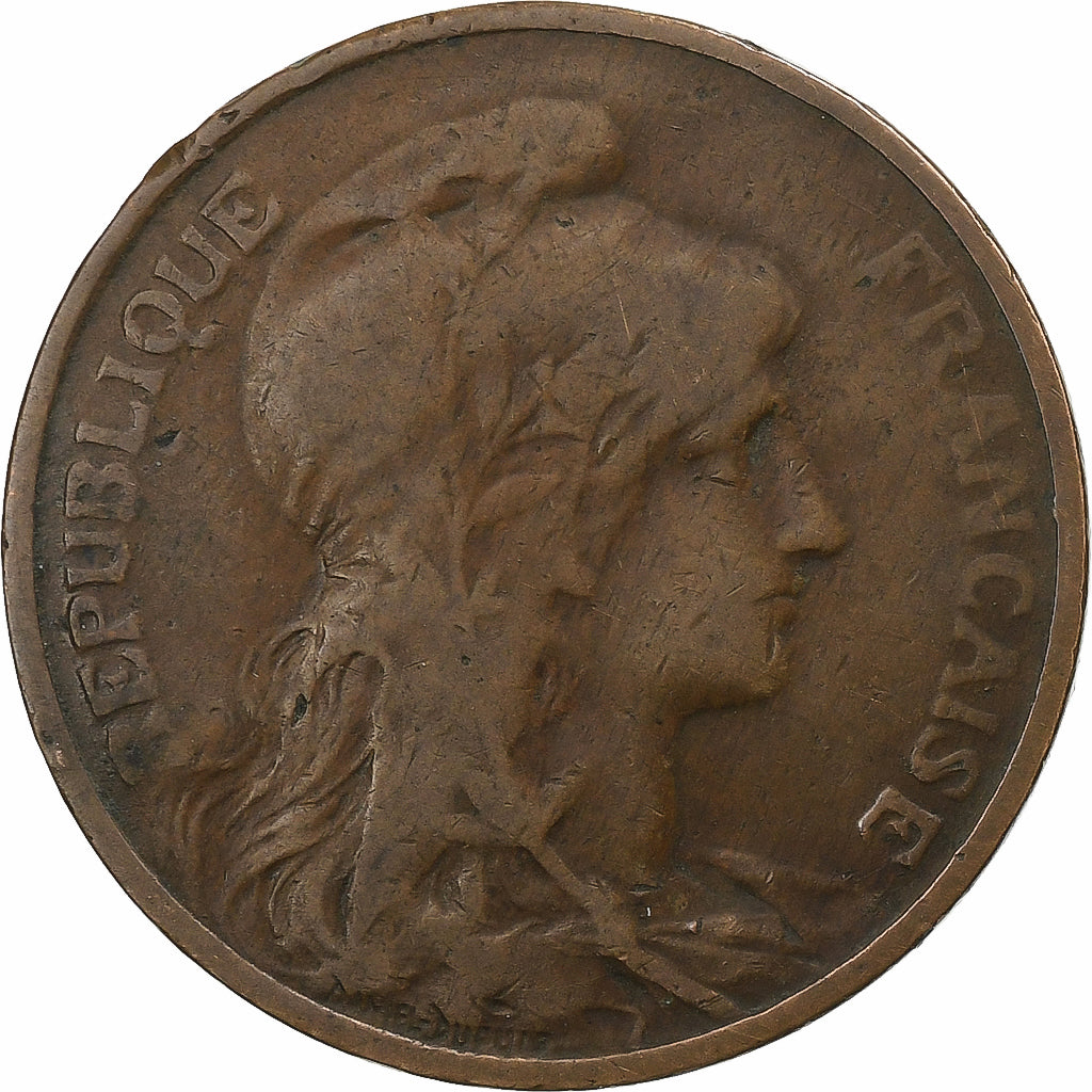 France, 5 Centimes, Dupuis, 1909, Paris, Bronze, TTB, Gadoury:165, KM:842
