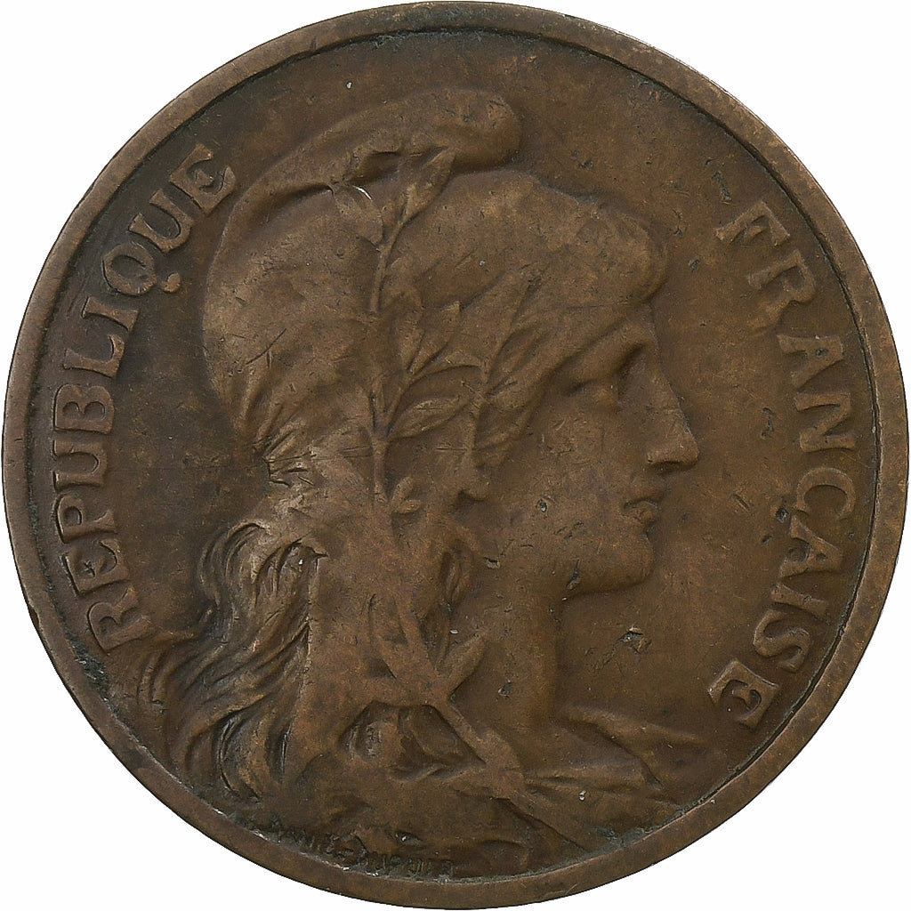 Frankreich, 5 Centimes, Dupuis, 1904, Paris, Bronze, S+, Gadoury:165, KM:842
