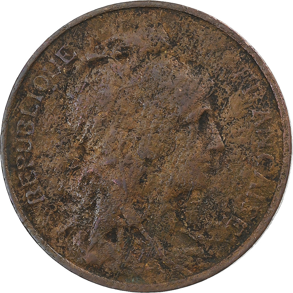 Francia, 5 Centimes, Dupuis, 1920, Paris, Bronzo, MB, Gadoury:165, KM:842