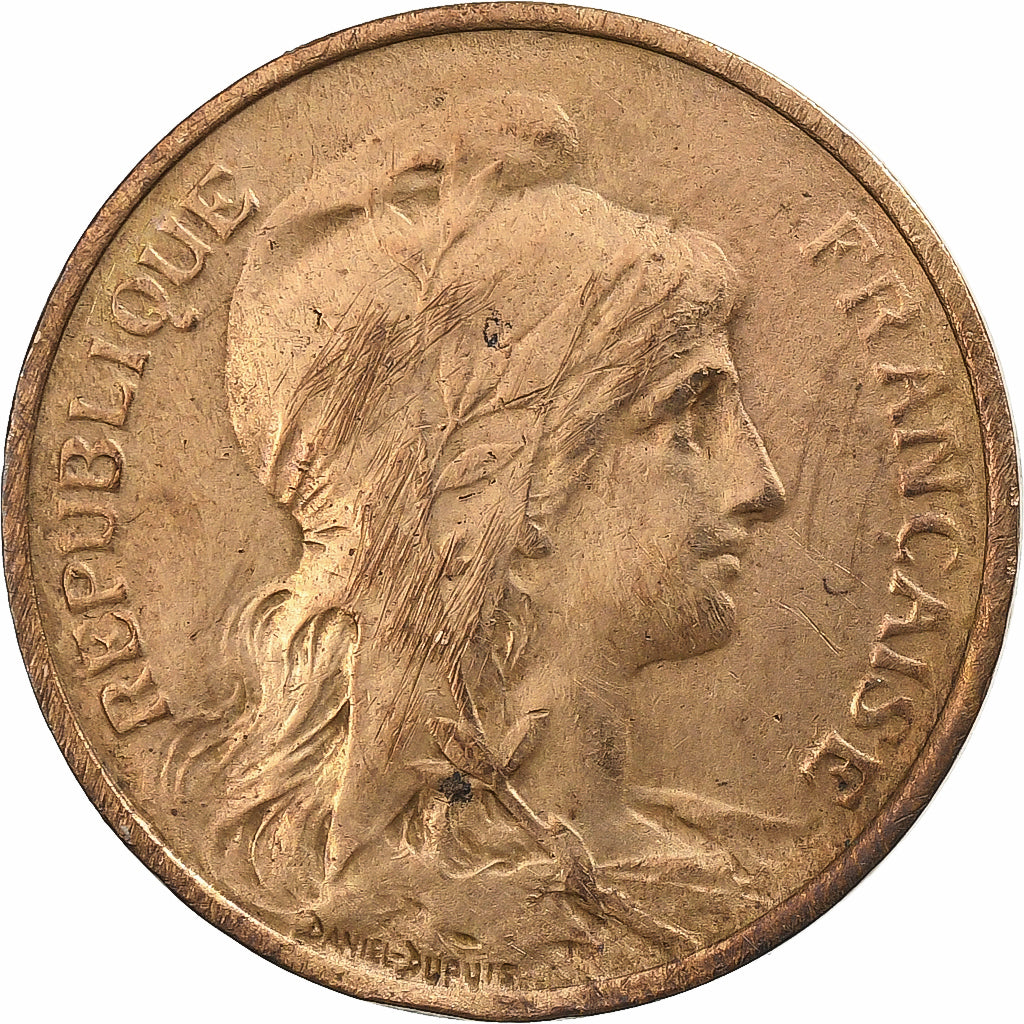 Frankreich, 5 Centimes, Dupuis, 1920, Paris, Bronze, SS, Gadoury:165, KM:842