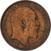 Grã-Bretanha, Edward VII, Farthing, 1910, Bronze, EF(40-45), KM:792
