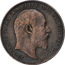 Grande-Bretagne, Edward VII, Farthing, 1909, Bronze, TTB, KM:792