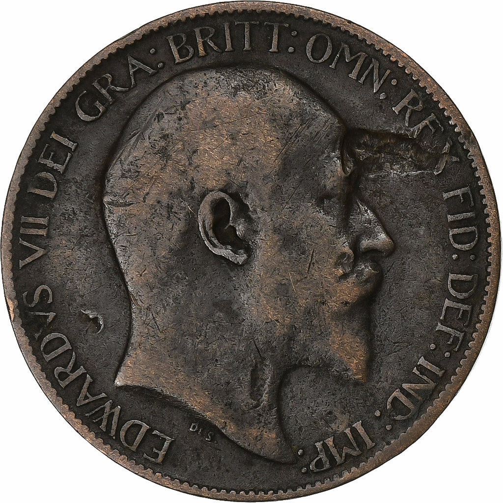 Grã-Bretanha, Edward VII, 1/2 Penny, 1906, Bronze, VF(30-35), KM:793.2