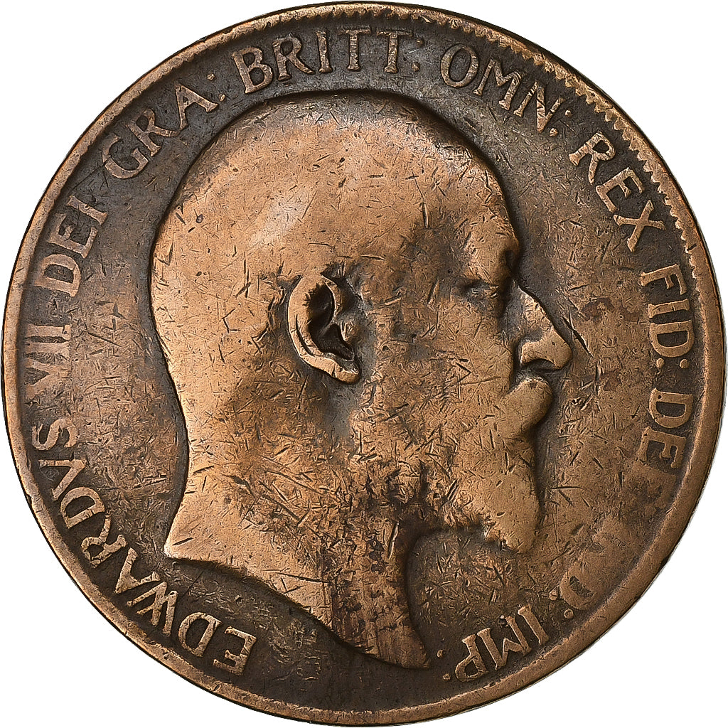 Gran Bretagna, Edward VII, Penny, 1907, Bronzo, MB, KM:794.2