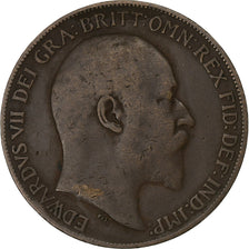 Grande-Bretagne, Edward VII, Penny, 1909, Bronze, TB, KM:794.2