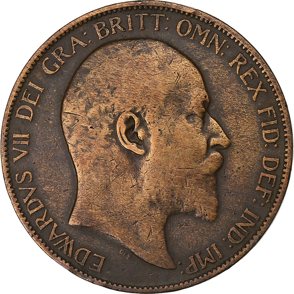 Great Britain, Edward VII, Penny, 1906, Bronze, VF(30-35), KM:794.2