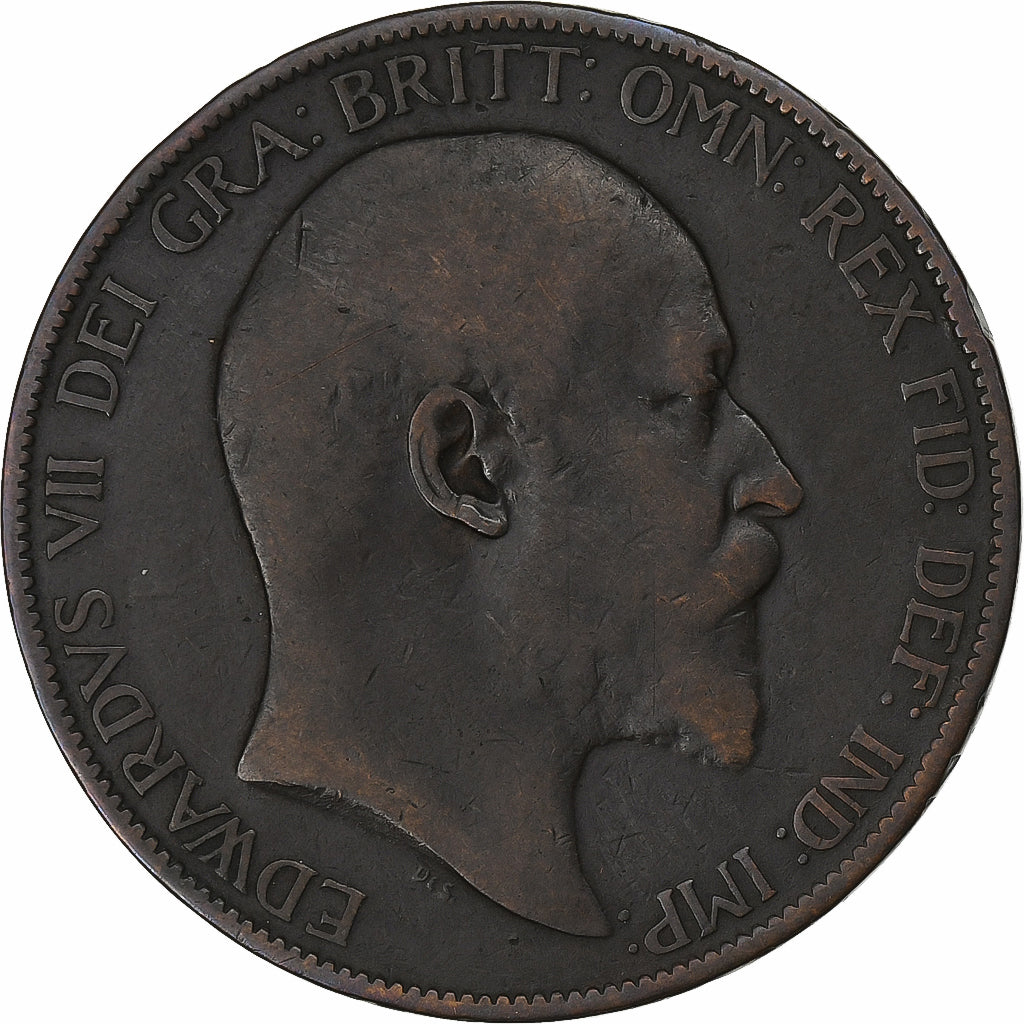 Great Britain, Edward VII, Penny, 1903, Bronze, VF(20-25), KM:794.2