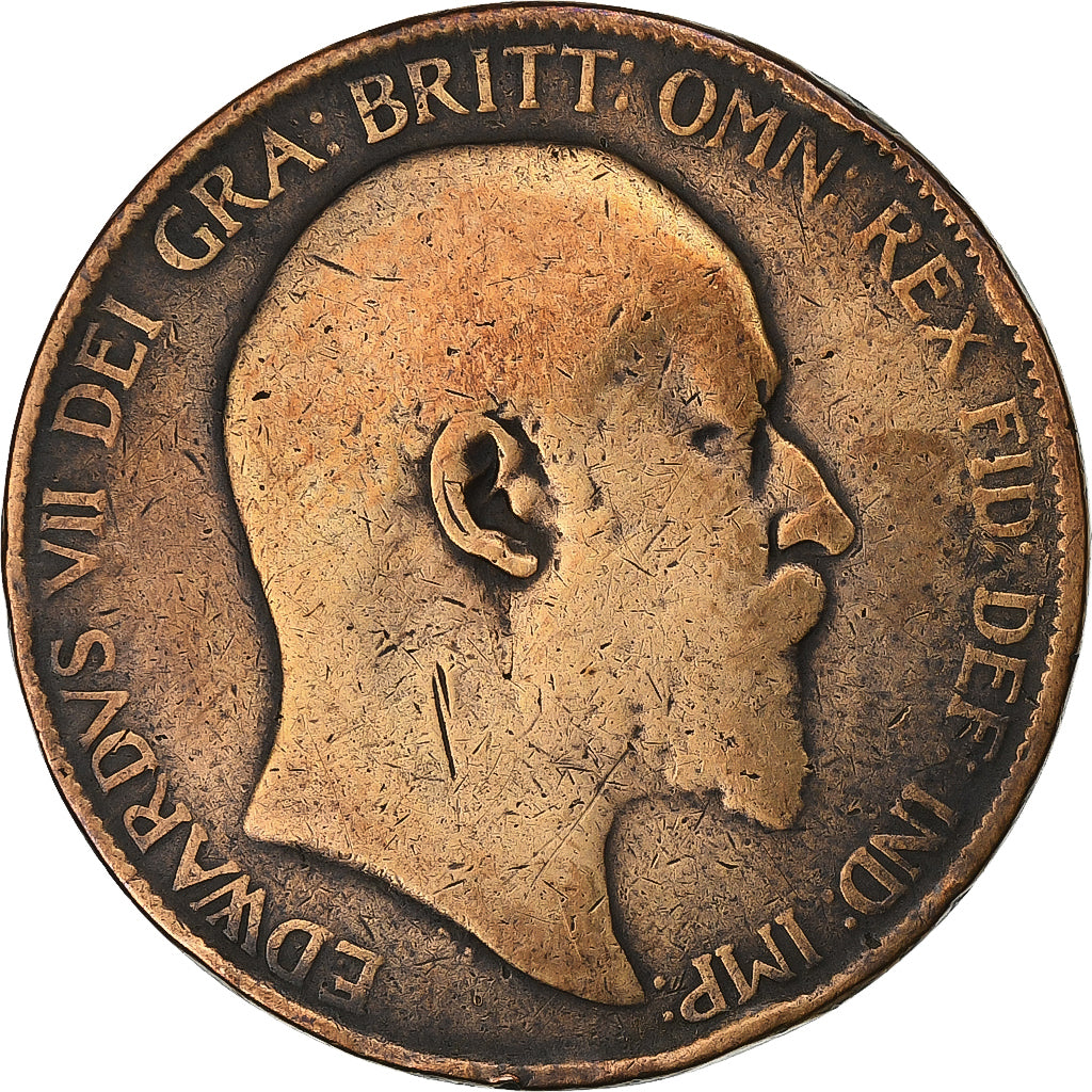 Grande-Bretagne, Edward VII, Penny, 1904, Bronze, TB, KM:794.2