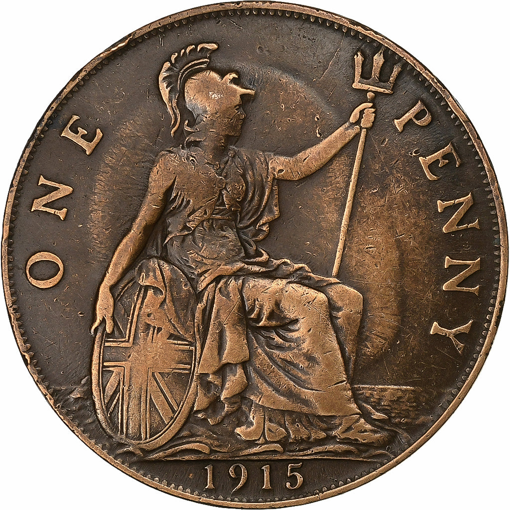 Grande-Bretagne, George V, Penny, 1915, Bronze, TTB, KM:810